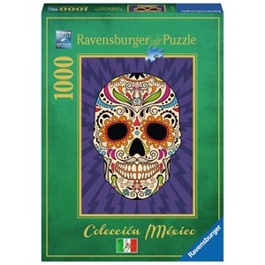 Ravensburger (19686) - "Calavera mexicana" - 1000 pieces puzzle
