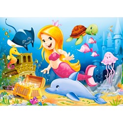 Castorland (B-06854) - "Little Mermaid" - 60 pieces puzzle