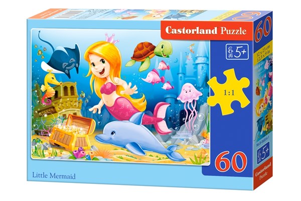 Castorland (B-06854) - "Little Mermaid" - 60 pieces puzzle