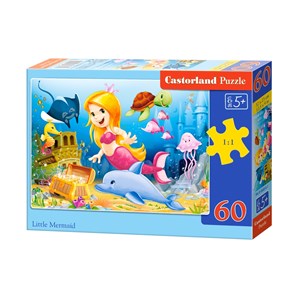 Castorland (B-06854) - "Little Mermaid" - 60 pieces puzzle