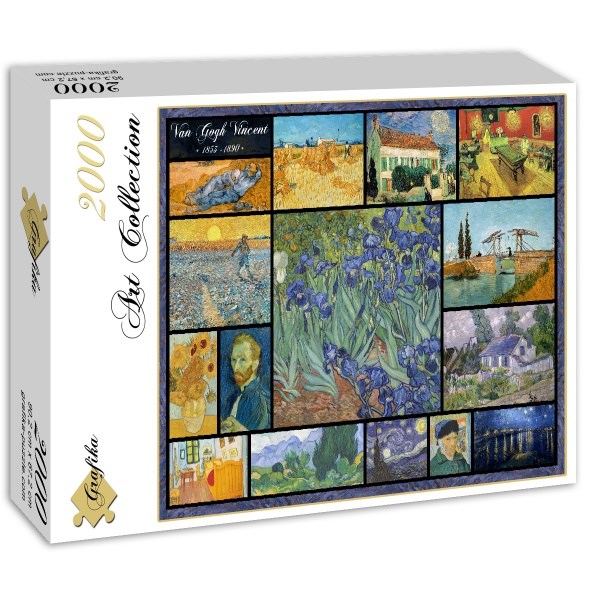 Grafika (00837) - Vincent van Gogh: "Collage, Vincent Van Gogh" - 2000 pieces puzzle