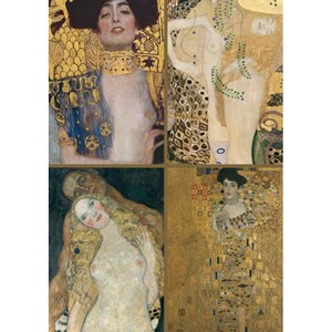 Piatnik (538841) - Gustav Klimt: "Collection of works" - 1000 pieces puzzle