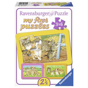 Ravensburger (06572) - "Lovely Animals" - 6 pieces puzzle