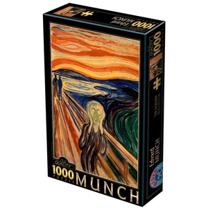 D-Toys (72832-MU01) - Edvard Munch: "The Scream" - 1000 pieces puzzle
