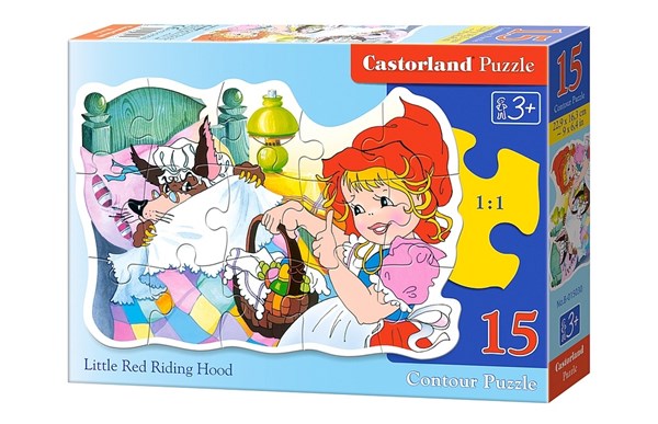 Castorland (B-015030) - "Little Red Riding Hood" - 15 pieces puzzle