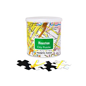 Geo Toys (GEO 241) - "City Magnetic Puzzle Houston" - 100 pieces puzzle