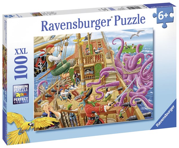 Ravensburger (10939) - "Pirate Boat Adventure" - 100 pieces puzzle