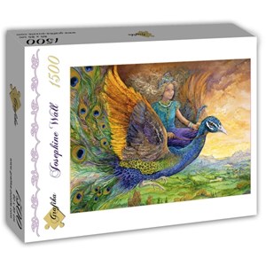 Grafika (T-00275) - Josephine Wall: "Peacock Princess" - 1500 pieces puzzle