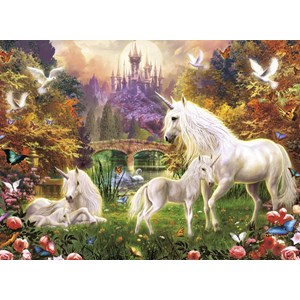 Ravensburger (14195) - "Enchanted Unicorns" - 500 pieces puzzle