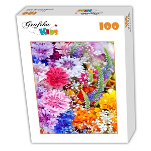 Grafika Kids (01170) - "Flower Blast" - 100 pieces puzzle