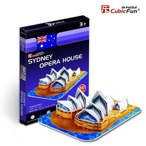 Cubic Fun (S3001H) - "Australia, Sydney Opera House" - 30 pieces puzzle