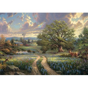 Schmidt Spiele (58461) - Thomas Kinkade: "Country Idyll" - 1000 pieces puzzle
