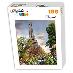 Grafika Kids (01112) - "Eiffel Tower, France" - 100 pieces puzzle