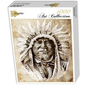 Grafika (00650) - "Indian Chief" - 1000 pieces puzzle