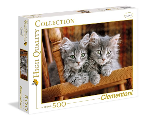 Clementoni (30545) - "Kittens" - 500 pieces puzzle