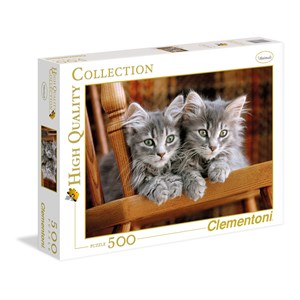 Clementoni (30545) - "Kittens" - 500 pieces puzzle