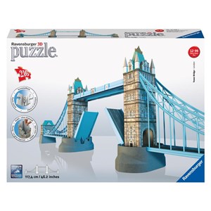 Ravensburger (12559) - "Tower Bridge, London" - 216 pieces puzzle