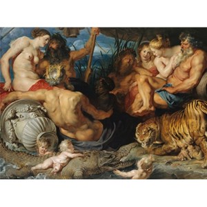 Piatnik (547645) - Peter Paul Rubens: "The four great rivers of Antiquity, 1614" - 1000 pieces puzzle