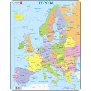 Larsen (A8-RU) - "Europe - RU" - 37 pieces puzzle