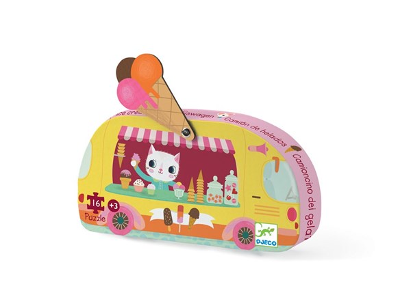 Djeco (07264) - "Ice Cream Truck" - 16 pieces puzzle