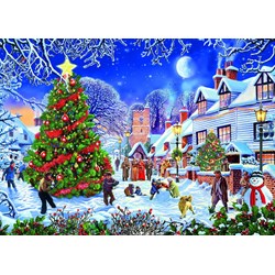 Gibsons (G6224) - Steve Crisp: "The Village Christmas Tree" - 1000 pieces puzzle