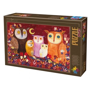 D-Toys (73747-OW01) - Kurti Andrea: "Owls" - 1000 pieces puzzle