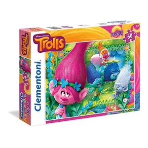 Clementoni (26586) - "Trolls" - 60 pieces puzzle