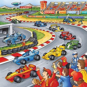 Ravensburger (09273) - "On the Road and in the Air" - 49 pieces puzzle