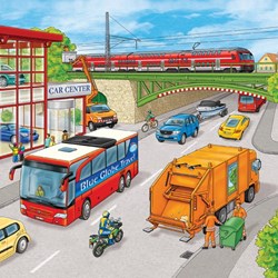 Ravensburger (09273) - "On the Road and in the Air" - 49 pieces puzzle