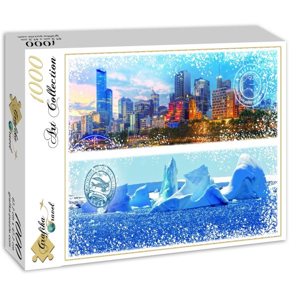 Grafika (02294) - "Australia and Antarctica" - 1000 pieces puzzle