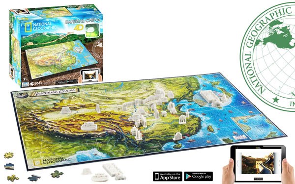 4D Cityscape (61006) - "Ancient China" - 600 pieces puzzle