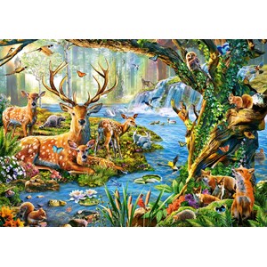Castorland (B-52929) - "Forest Life" - 500 pieces puzzle