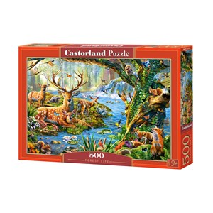 Castorland (B-52929) - "Forest Life" - 500 pieces puzzle