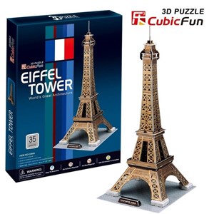 Cubic Fun (C044H) - "Eiffel Tower" - 35 pieces puzzle