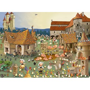 Grafika Kids (01459) - François Ruyer: "Farm" - 300 pieces puzzle