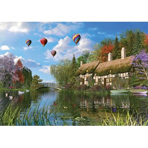 KS Games (11272) - Dominic Davison: "Old River Cottage" - 1000 pieces puzzle