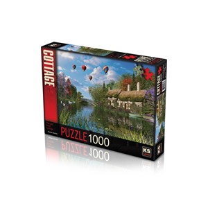 KS Games (11272) - Dominic Davison: "Old River Cottage" - 1000 pieces puzzle