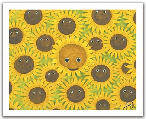 Pintoo (H1053) - "Bears with sunflowers" - 500 pieces puzzle