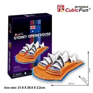 Cubic Fun (C067H) - "Sydney Opera House" - 58 pieces puzzle
