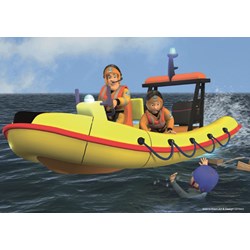 Jumbo (17339) - "Fireman Sam" - 6 12 24 pieces puzzle