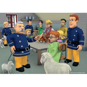 Jumbo (17339) - "Fireman Sam" - 6 12 24 pieces puzzle