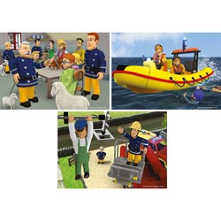 Jumbo (17339) - "Fireman Sam" - 6 12 24 pieces puzzle