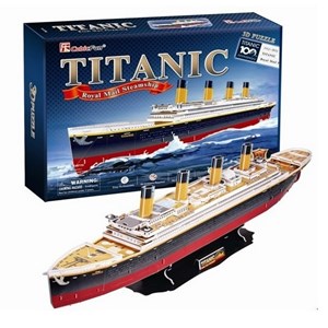 Cubic Fun (T4011H) - "Titanic" - 113 pieces puzzle
