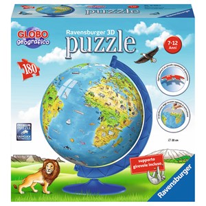 Ravensburger (12340) - "World Map in Italian" - 180 pieces puzzle