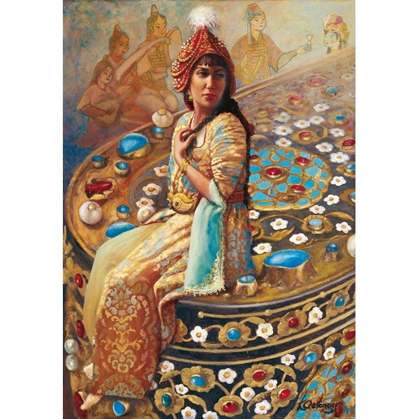 Educa (14727) - Kamil Aslanger: "Sultan Cesmisafa and Letter Box" - 1000 pieces puzzle