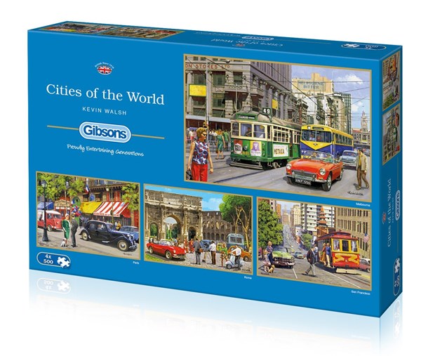 Gibsons (G5044) - Kevin Walsh: "Cities of The World" - 500 pieces puzzle