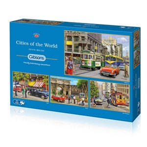 Gibsons (G5044) - Kevin Walsh: "Cities of The World" - 500 pieces puzzle