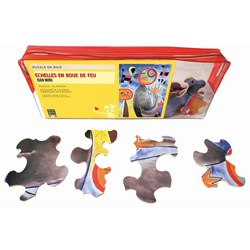 Puzzle Michele Wilson (W152-12) - Joan Miro: "Ladders Cross the Blue Sky in a Wheel of Fire" - 12 pieces puzzle