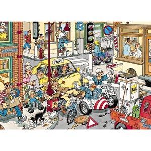 Jumbo (17161) - Jan van Haasteren: "Give Way" - 150 pieces puzzle