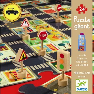 Djeco (07161) - "In Town" - 24 pieces puzzle